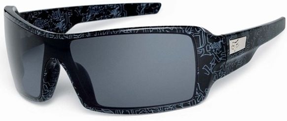 The Duncan in Polished Black w/Memo Print / Warm Grey